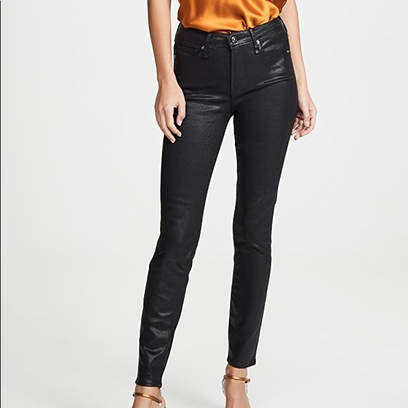 Good American Denim - Good American Good Legs Leather Like Coated Jeans 2